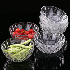 玻璃碗套装小水果沙拉碗钻石甜品碗透明米饭碗面碗早餐碗礼品促销