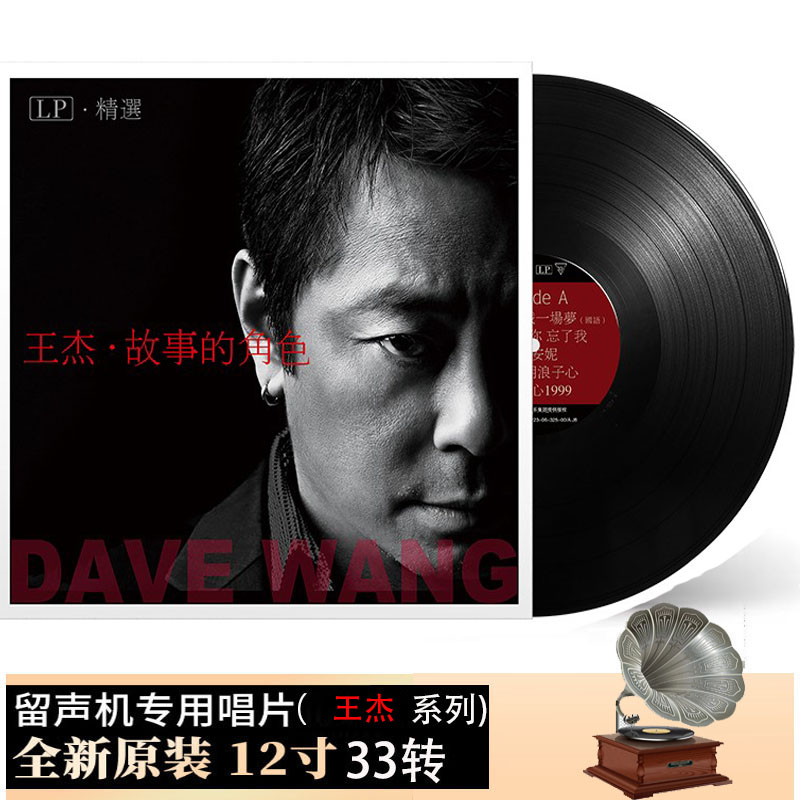 正版 王杰 故事的角色 黑胶LP唱片老式留声机专用12寸唱盘