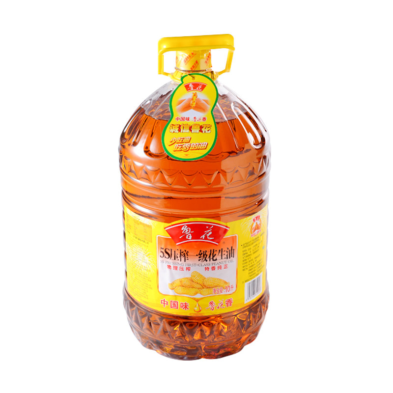 鲁花5s压榨一级花生油10升/桶