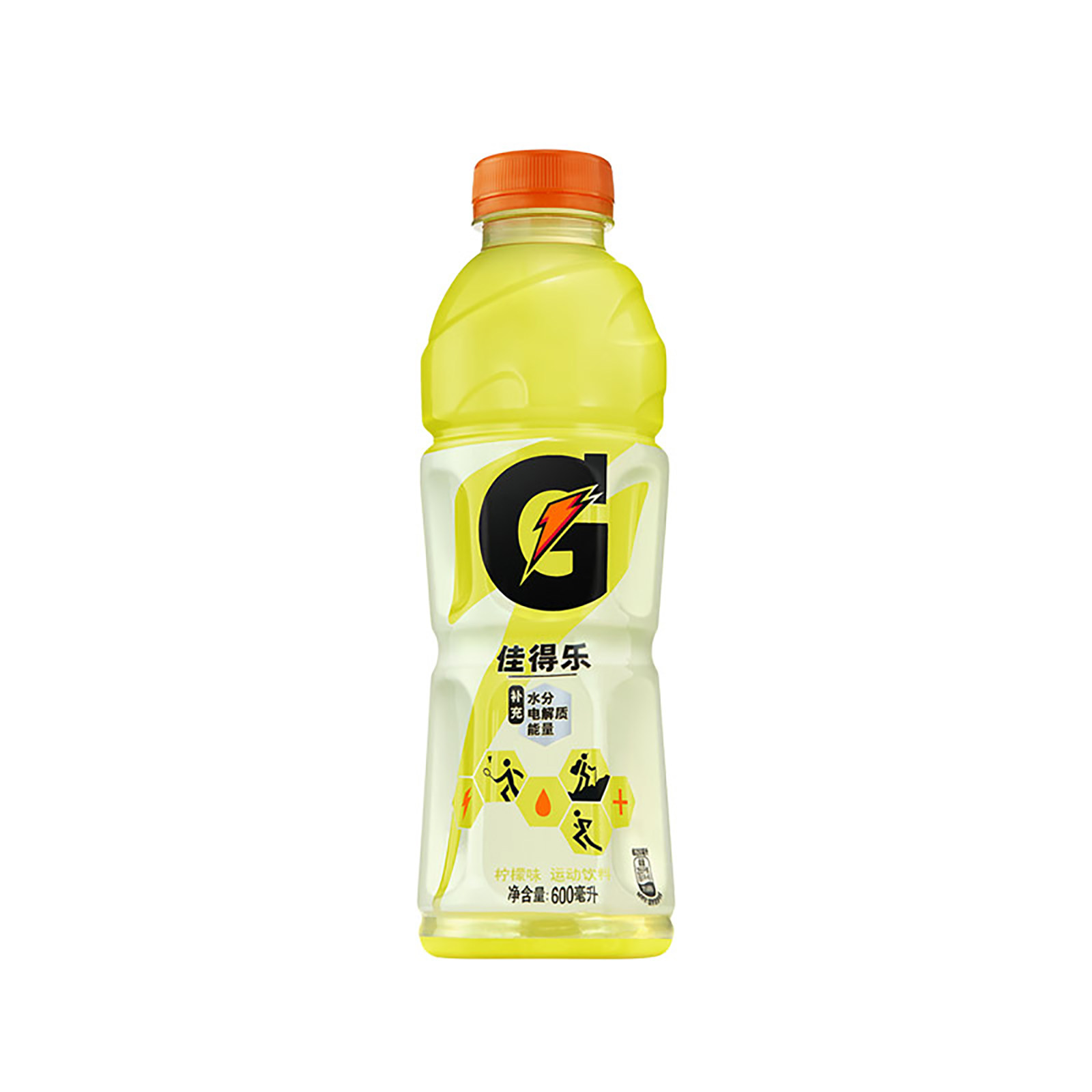 佳得乐柠檬味运动饮料 600ml/瓶