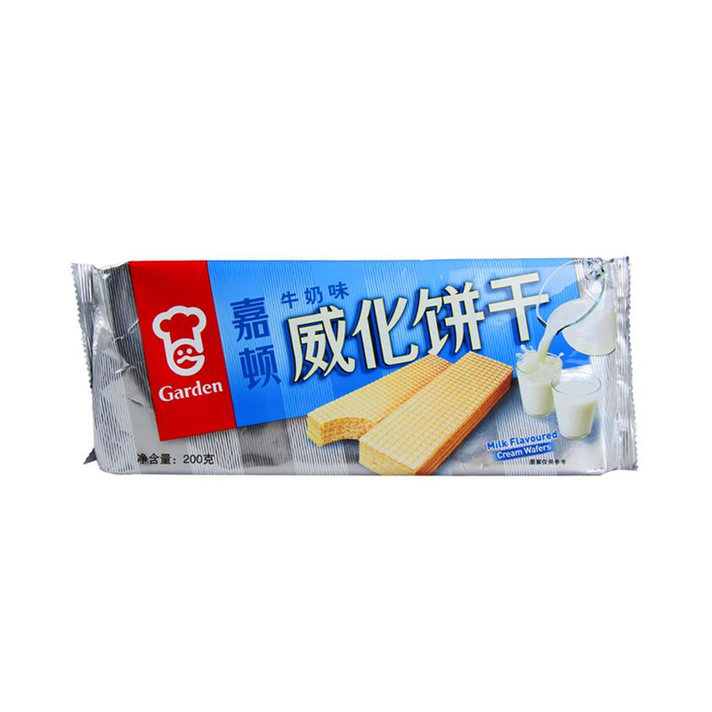 嘉顿忌廉牛奶威化饼干200g包