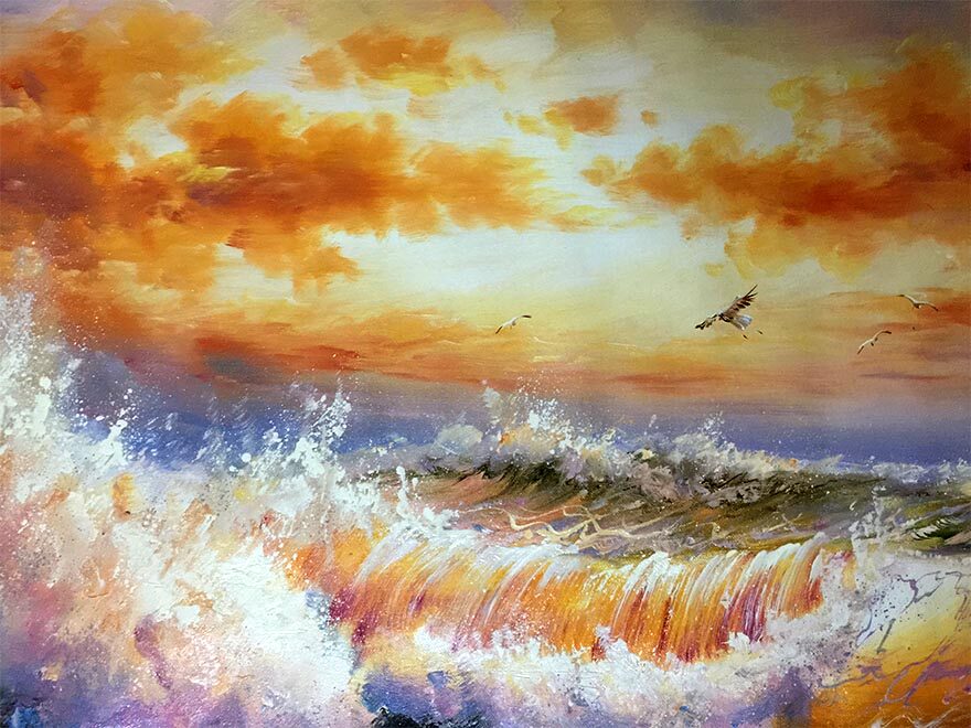 刘喜兴 《海天同色》