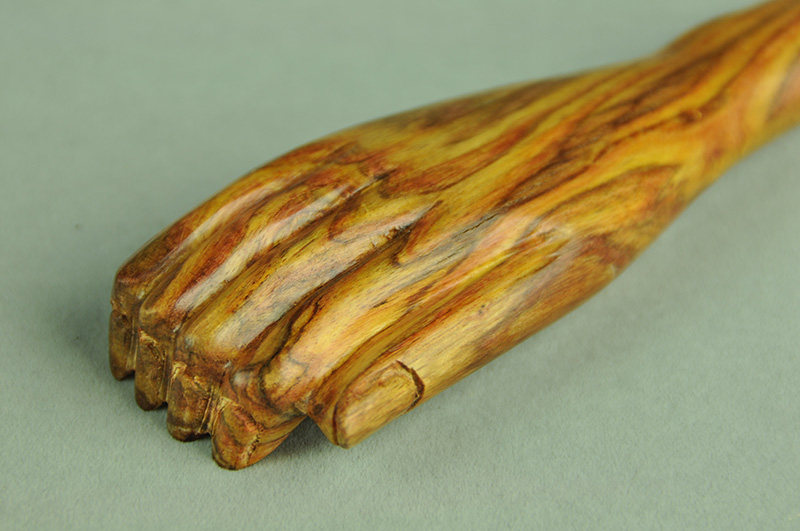 【降香黄檀】黄花梨 精制挠背手 方便实用 精湛雕工 带证书sg124