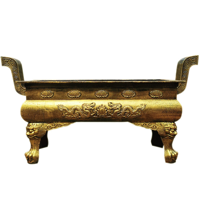 铸铁长方形香炉寺庙供佛烧纸炉户外祠堂四方鼎景区宗祠供奉香炉鼎