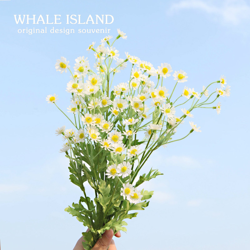 拍照道具小雏菊假花花束仿真花野餐用品干花ins小清新花艺毕业季