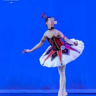 儿童百万小丑芭蕾舞演出服TUTU裙女童芭蕾舞蓬蓬裙比赛汇演服装新