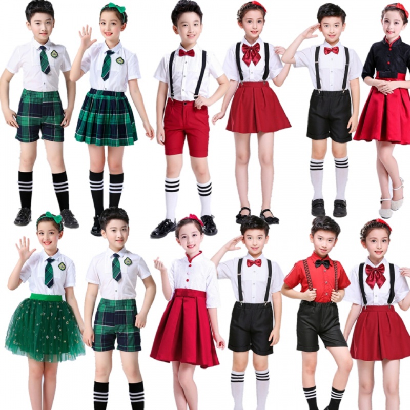 New Year's Day children Chorus dress costume pupil Chorus Recitation Host clothing Boy girl full dressin the Women's clothing/Boutique , Wedding/Cheongsam/Formal dress , Formal dress/Evening category - from Buy2taobao.com to provide professional Taobao agent buy service