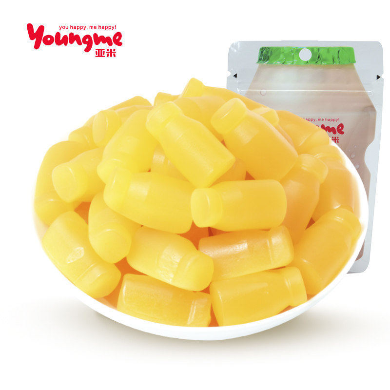 来伊份亚米乳酸软糖50g果汁爆浆软糖网红糖果创意糖果来一份正品