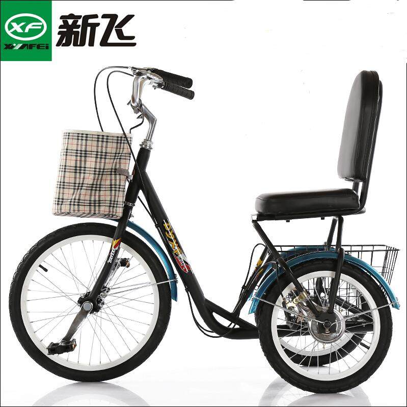 2017中老年休闲代步三轮车老人脚蹬人力三轮成人外八字三轮车