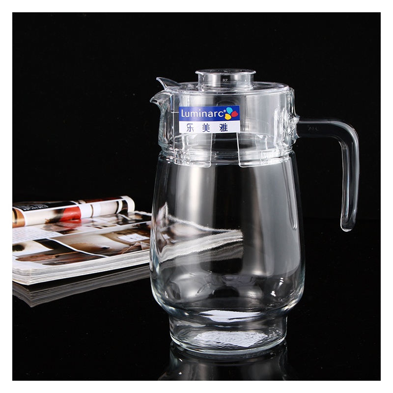 Luminarc/乐美雅透明玻璃鸭嘴冷水扎啤壶 法国弓箭各种茶壶果汁壶
