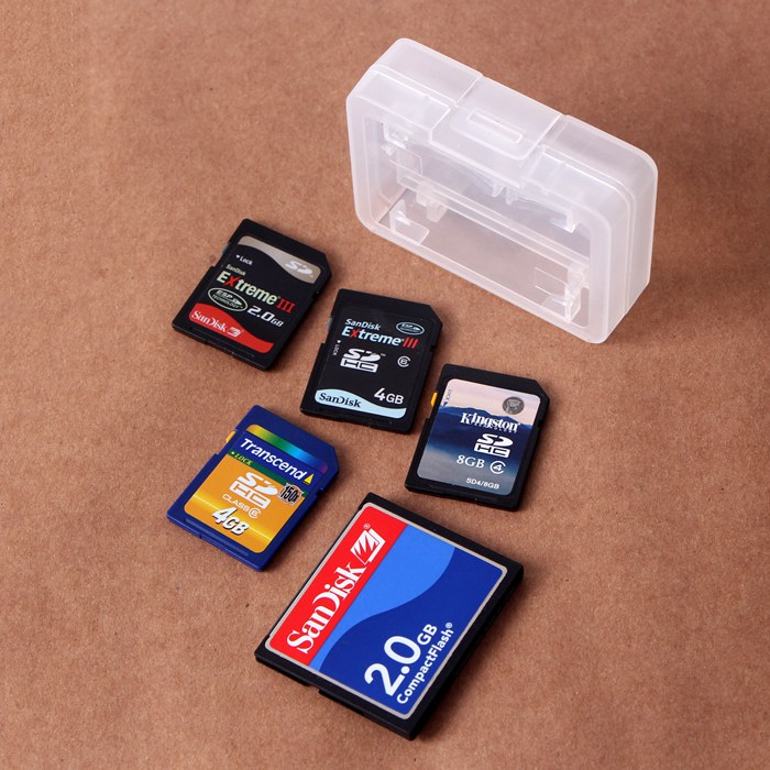 背包客GK便携内存卡收纳盒CF SD存储卡盒塑料密封保护盒防潮环保