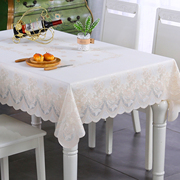 Japan imported PVC tablecloth waterproof and oil-proof rectangular coffee table cloth European-style lace non-slip anti-scalding tablecloth disposable