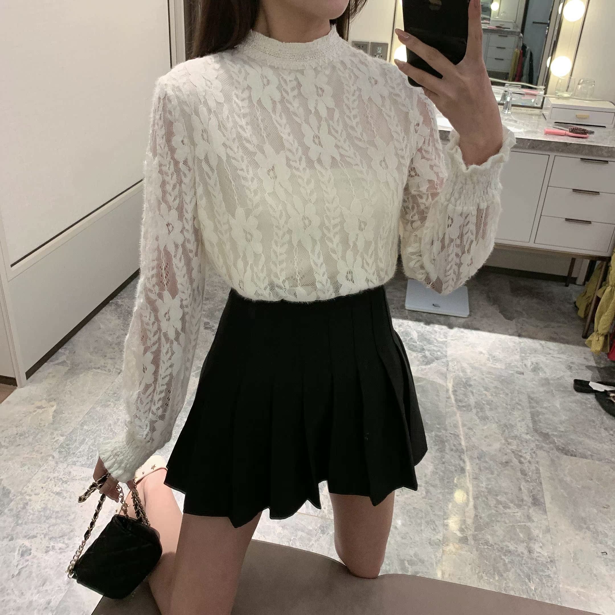 冲冠限量 2020春款打底衫女装潮蕾丝上衣洋气小衫Cosplay女装现货|ruв категории плесень играть/Аниме/вокруг/cos/настольные игры, Косплей одежды/реквизит/услуги, Косплей женской одежды - от Buy2taobao.com для оказания профессиональной услуги покупки агента Taobao