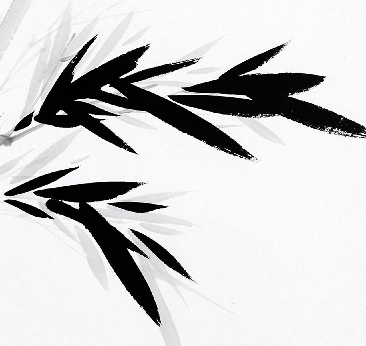 刘传《墨竹》水墨画 中国人民艺术研究院专职画家 sh-197