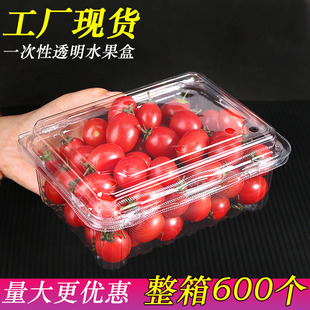 一次性水果包装盒果蔬盒超市500M水果打包盒透明有盖塑料水果盒子