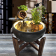 陶瓷鱼缸客厅小型家用桌面古法生态养鱼盆睡莲盆缸观背青鳉乌龟缸