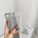 纯色透明插卡放照片透明适用于iPhone15Promax创意苹果13透明12卡通11软壳xs男女xr可爱简约7防摔8plus保护套