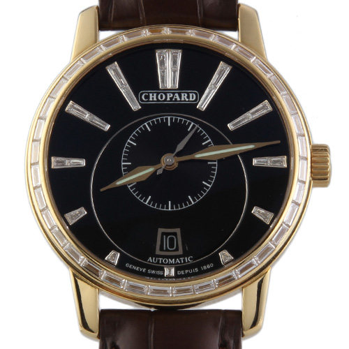 【9.5新】chopard/萧邦 18k黄金 男表