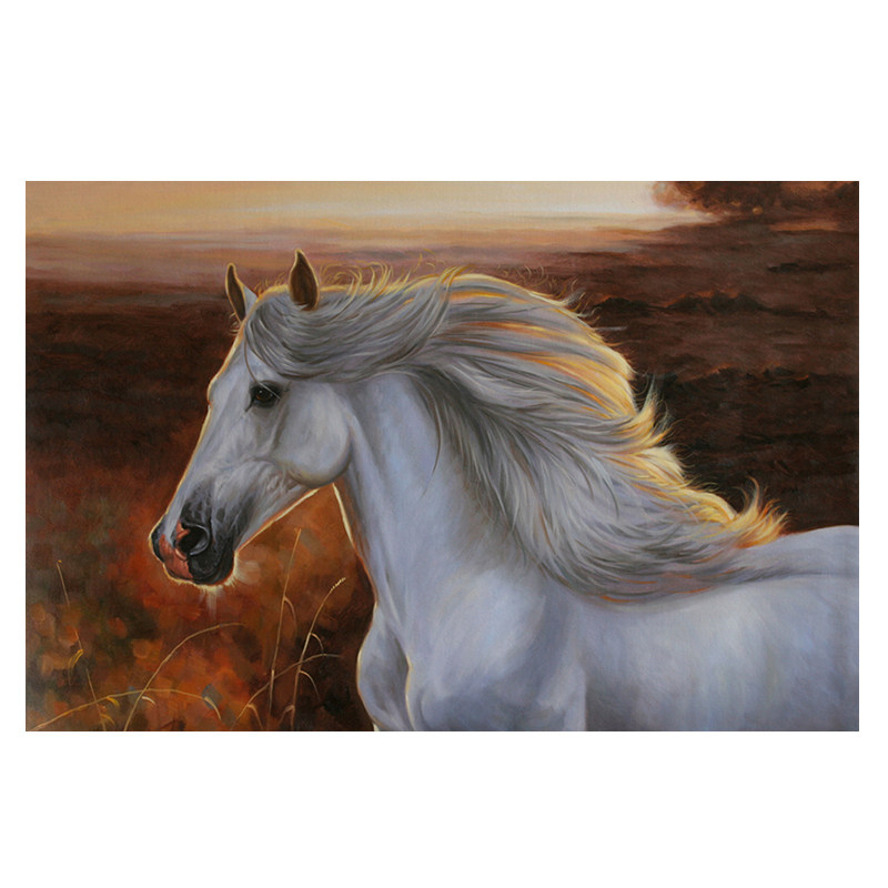 妍熙油画之吉祥如意竞拍专场  林壮奕《白龙马》 原创实力派画家