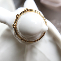 亿丹珠宝 18k金钻石戒指心形指环纤细精致可爱桃心送女友礼物正品