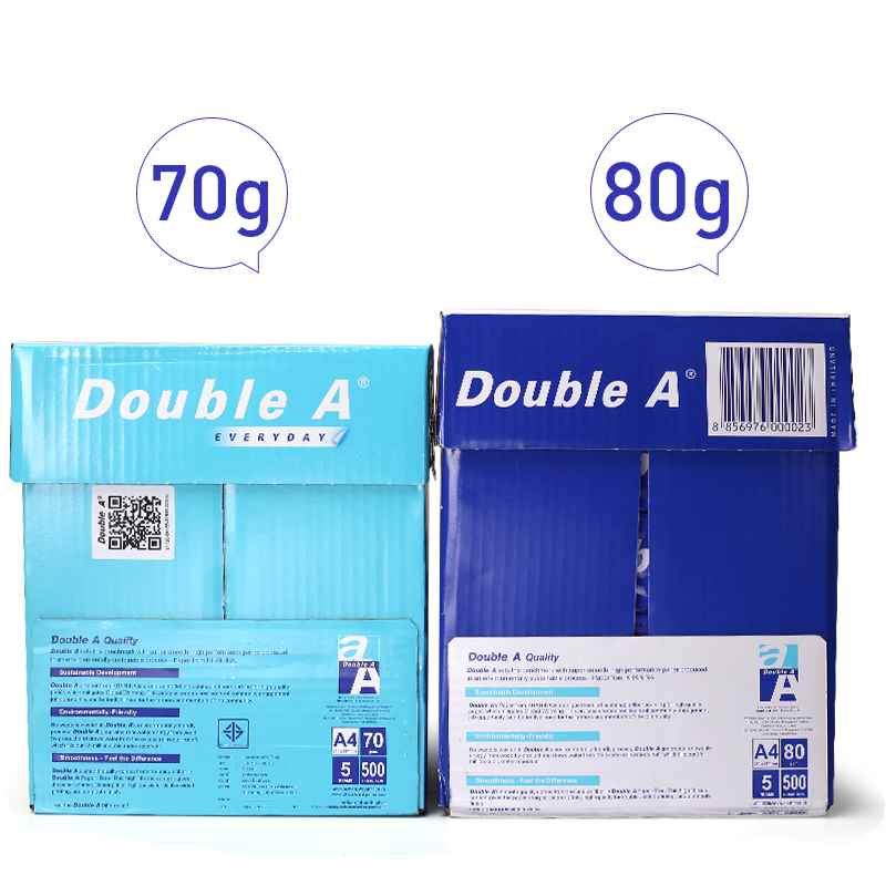 Double A 达伯埃复印纸A4/A3 70G/80G 5包装复印纸