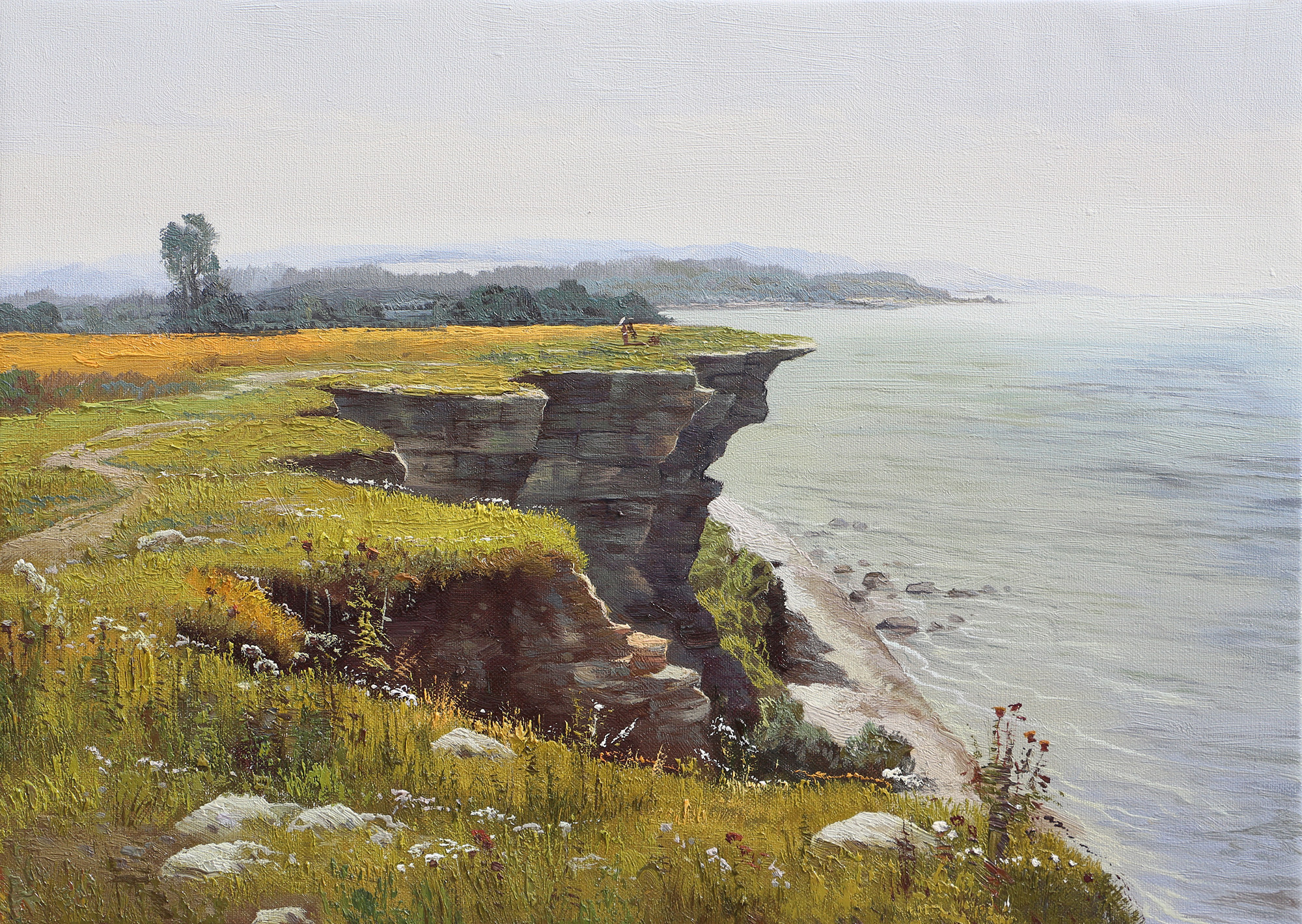 临摹 希施金 《芬兰湾岸边》刘翔清 布面油画