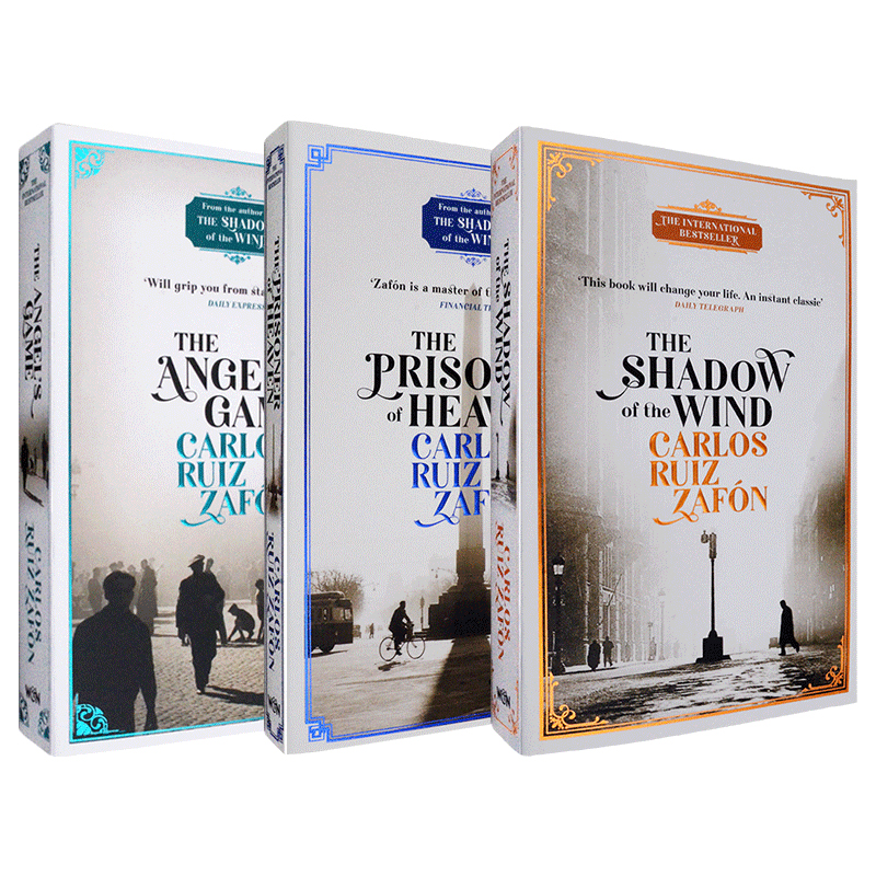 遗忘书之墓系列123册 The Shadow of the Wind 英文原版玄幻小说 风之影天使游戏天堂囚徒 Zafon萨丰经典畅销 进口书