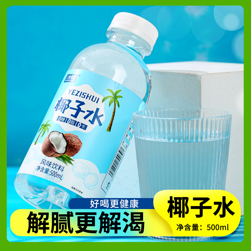 0糖0脂生椰饮料整箱500ml*15瓶生榨椰子汁椰奶海南风味水果汁饮料