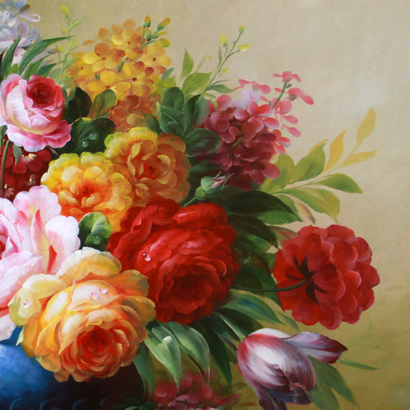 【双十二】张浩 《富贵花开系列.一》 布面油彩