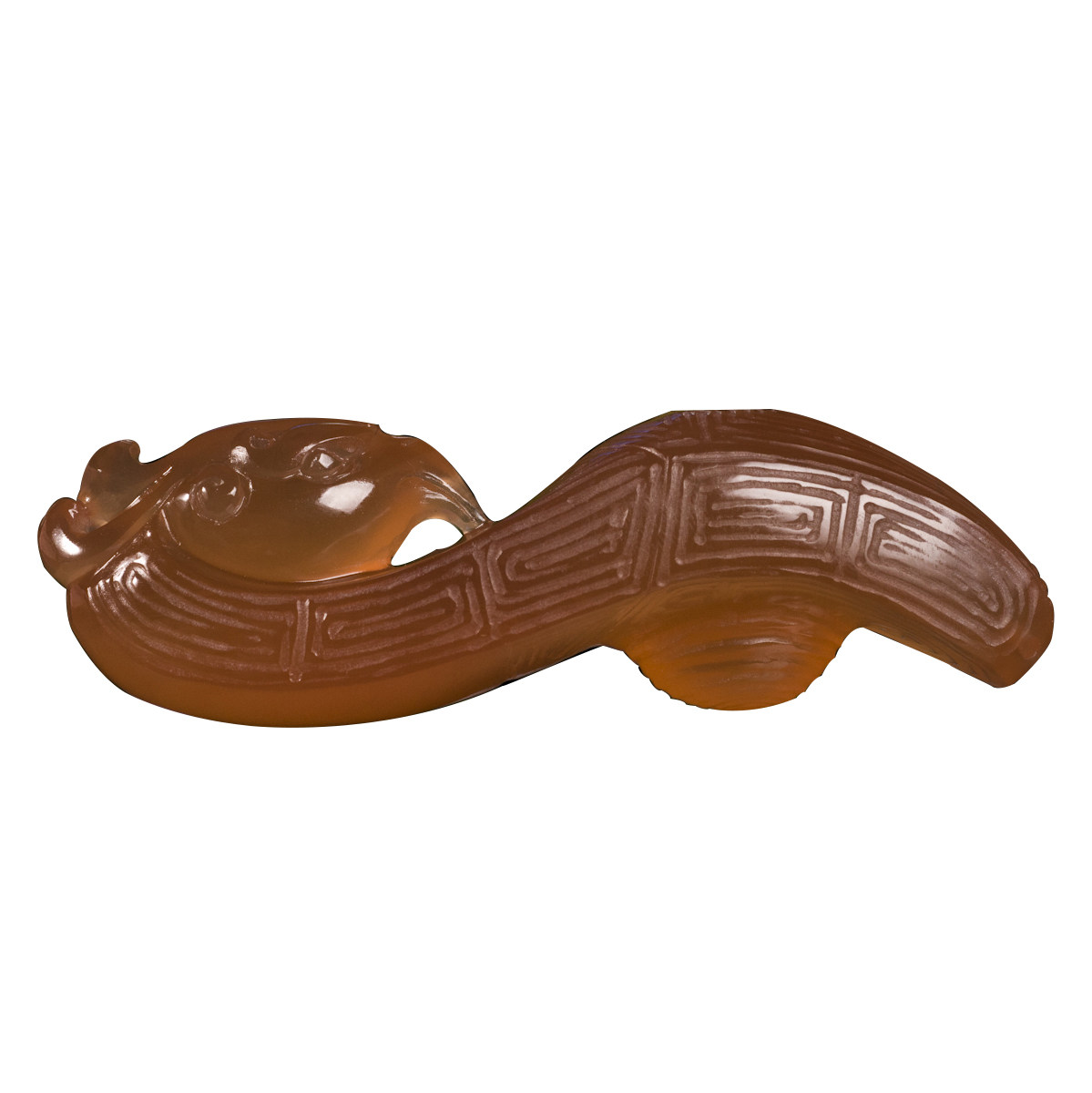 金水冻《凤头如意》手玩件林斌工作室手工雕刻