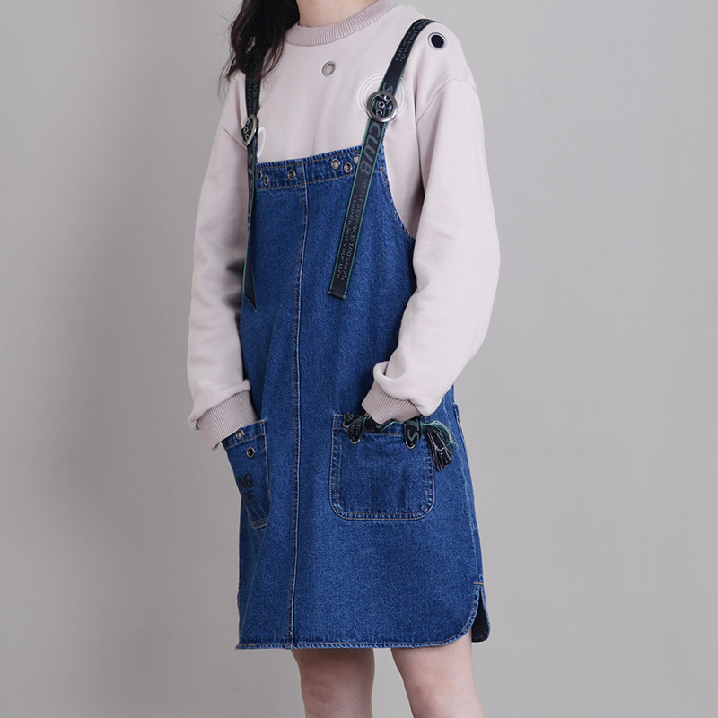 背带裙女学院风秋