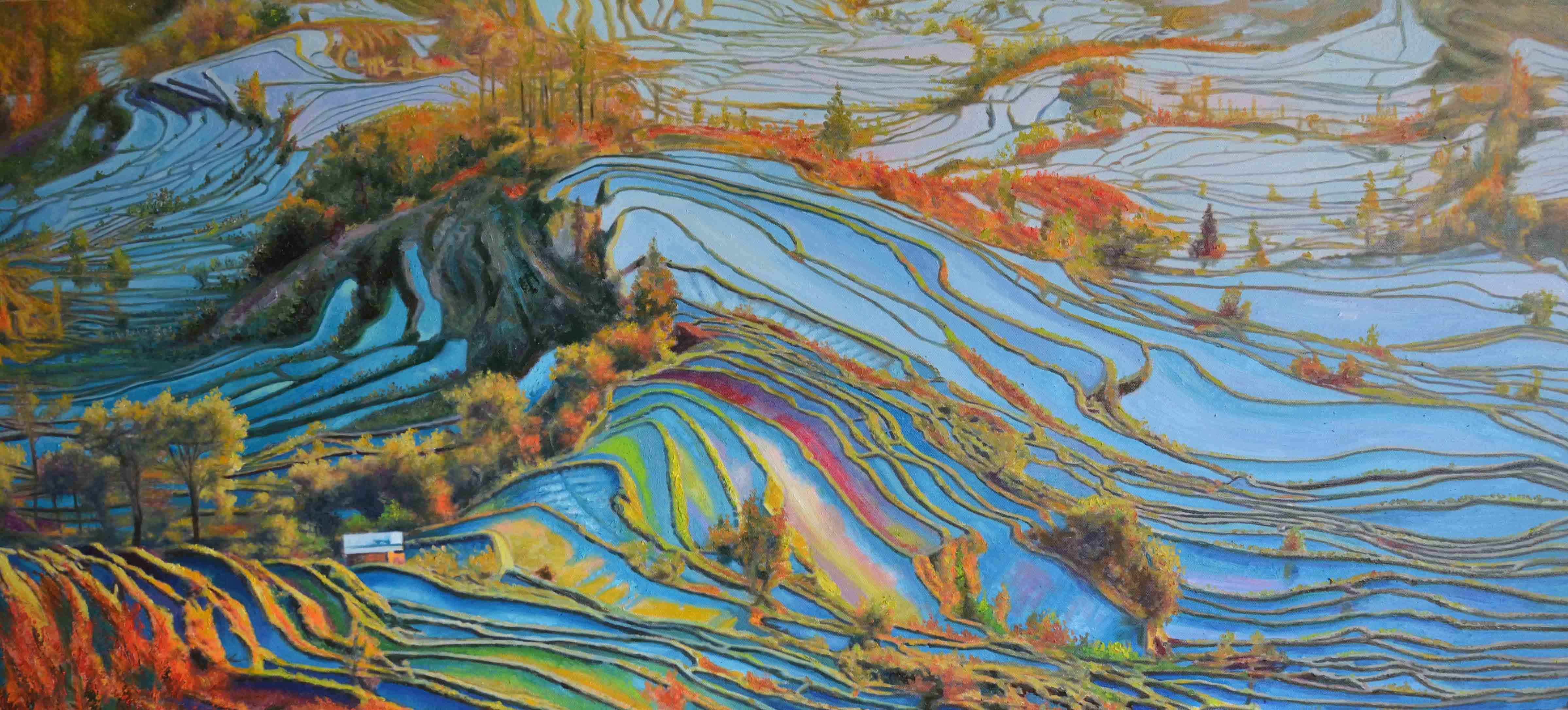 董江贤《哈尼梯田》