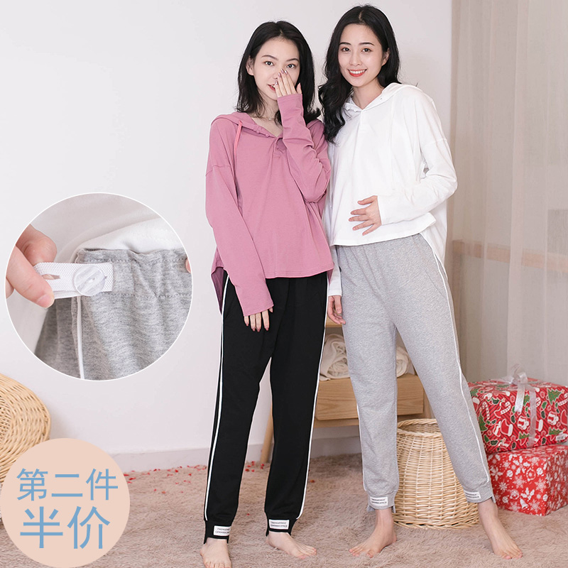 孕婦休閑打底褲2019時尚潮媽新款純棉運動褲舒適外穿孕婦褲子春夏在類目 孕婦裝/孕產婦用品/營養, 孕婦褲/託腹褲中 - 來自Buy2taobao.com提供專業的淘寶代購服務