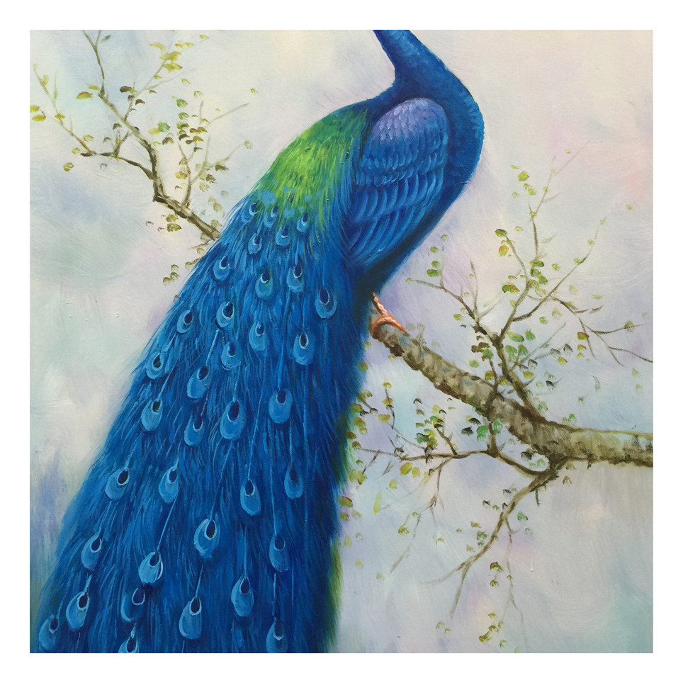 王东洪《蓝孔雀》