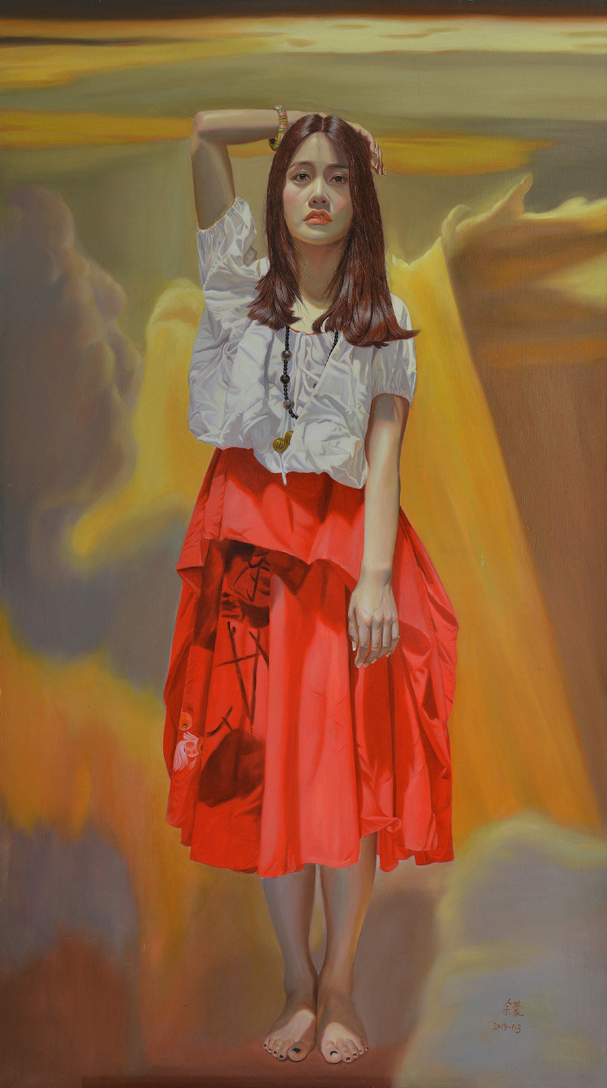 中央美院 余蒙《雅典女王--沐系列2幅》限量签名版画