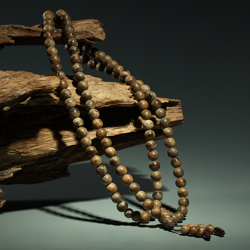 天然老料达拉干沉香6mm【百八金刚沉香手串】香韵一流 品相非常赞