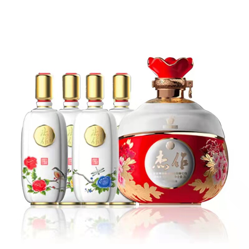 2018年花冠酒冠群芳杰作【花开盛世】52度芝麻香3l 浓香750ml*4瓶