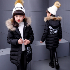 女童棉衣外套中长款韩版2016冬装新款中大童儿童棉袄加厚冬季棉服