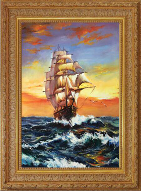 武文斌 作品 《一帆风顺》 布面油画