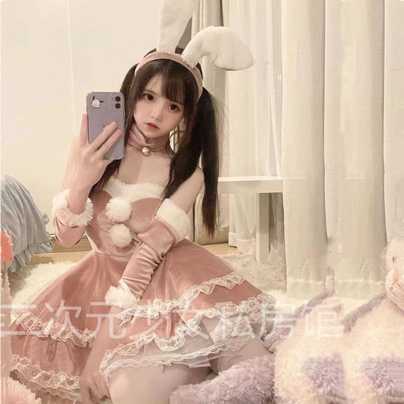 cos制服诱惑情绪内衣纯欲性感睡衣冬款火辣套装——二次元少女私房馆