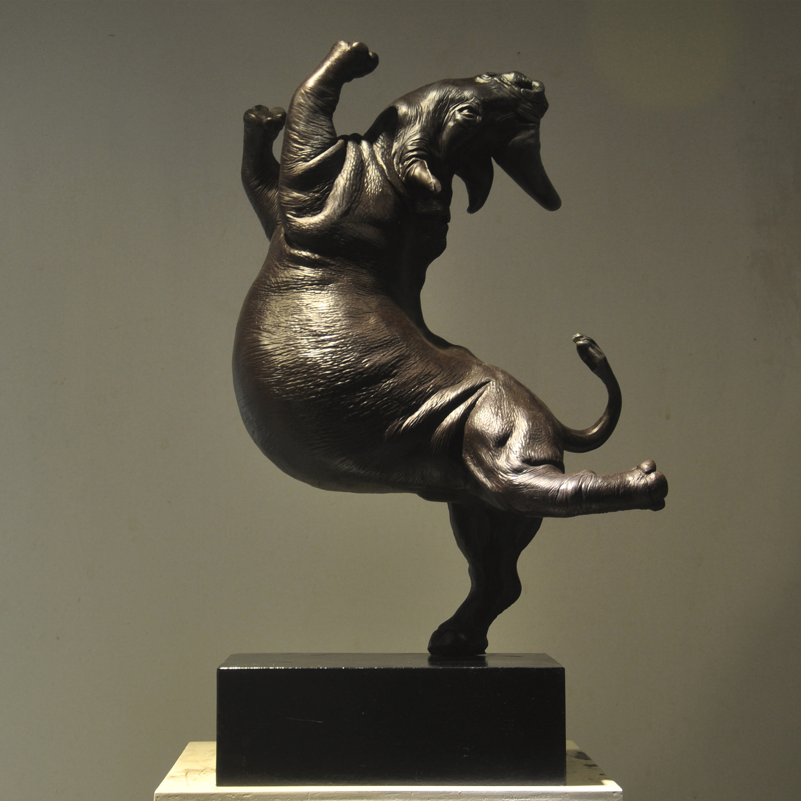 李雄《动物也疯狂系列》之犀牛 广州美术学院职业艺术家