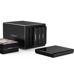 Orico/奥睿科 3.5寸双盘位外置磁吸硬盘盒USB3.0 raid5磁盘阵列柜SATA线家用固态读取器移动壳子多盘位硬盘柜