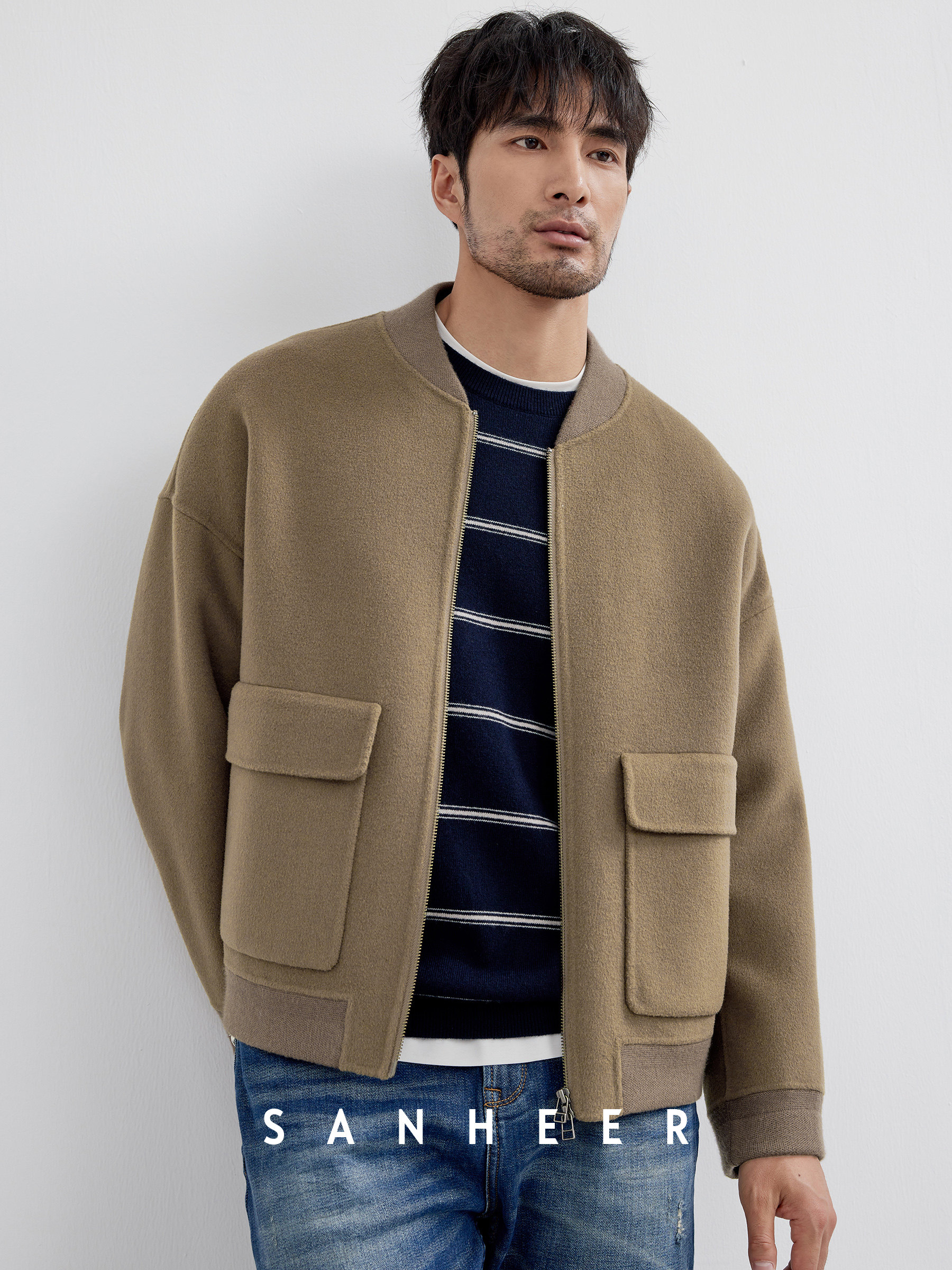 双面呢羊毛夹克