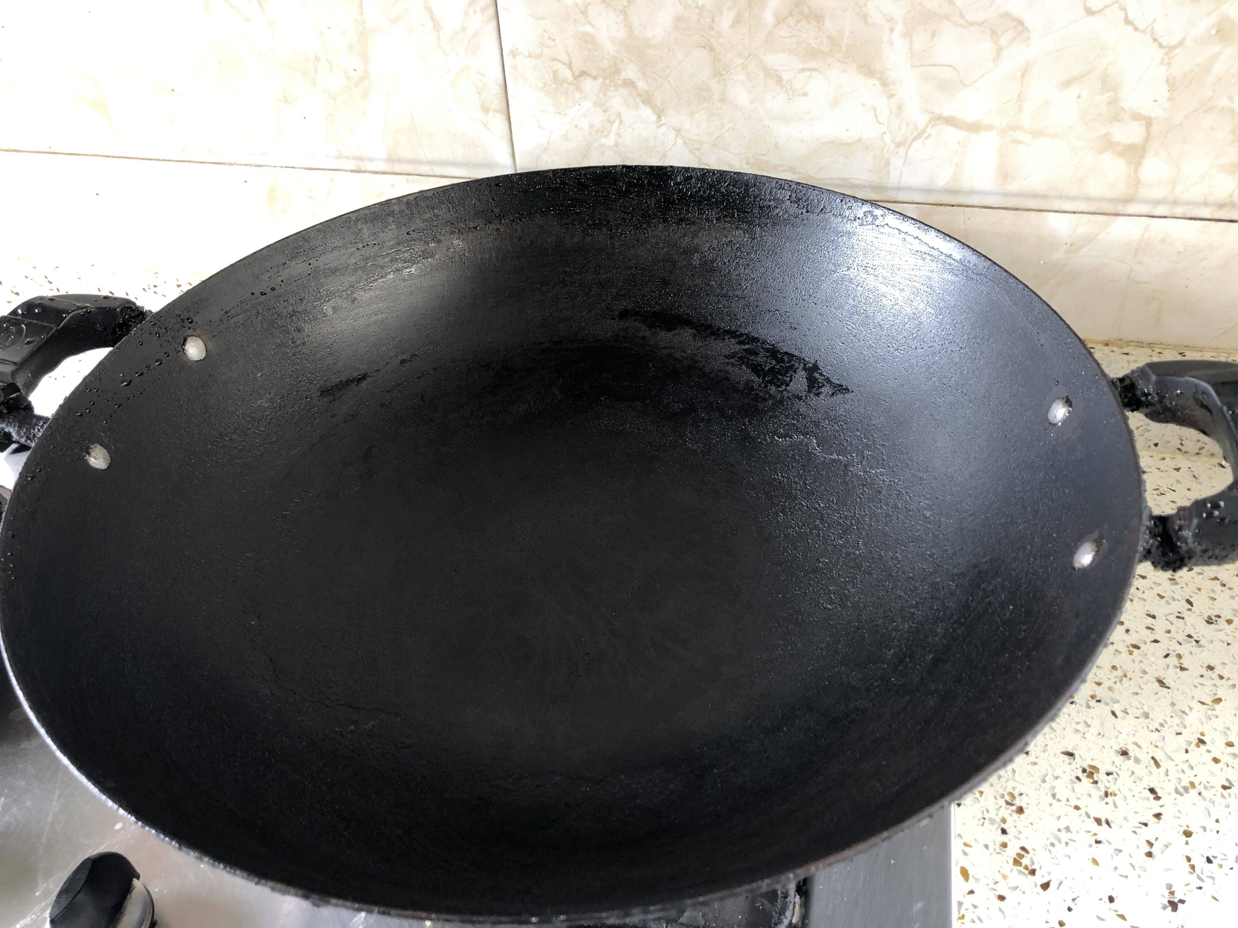 推荐自家用了十多年的生铁锅 精品铸铁锅  老式敞口 双耳炒锅40cm