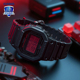 卡西欧手表男G-SHOCK血屏小方块运动防水黑武农家橡树DW-5600BBR