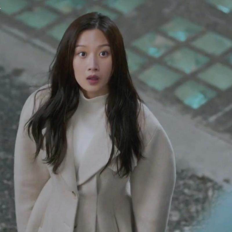 欧洲女神降临文佳瑛林周京同款短款收腰毛呢外套女春季呢字大ins