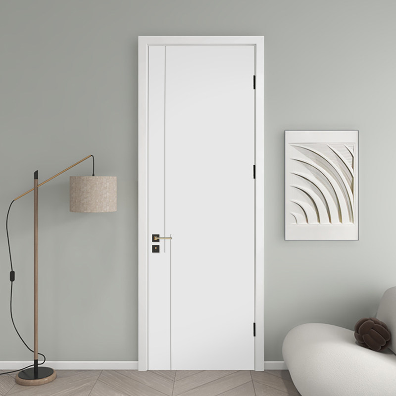 mexin美心木门实木复合环保烤漆简约欧式室内门套装门@003