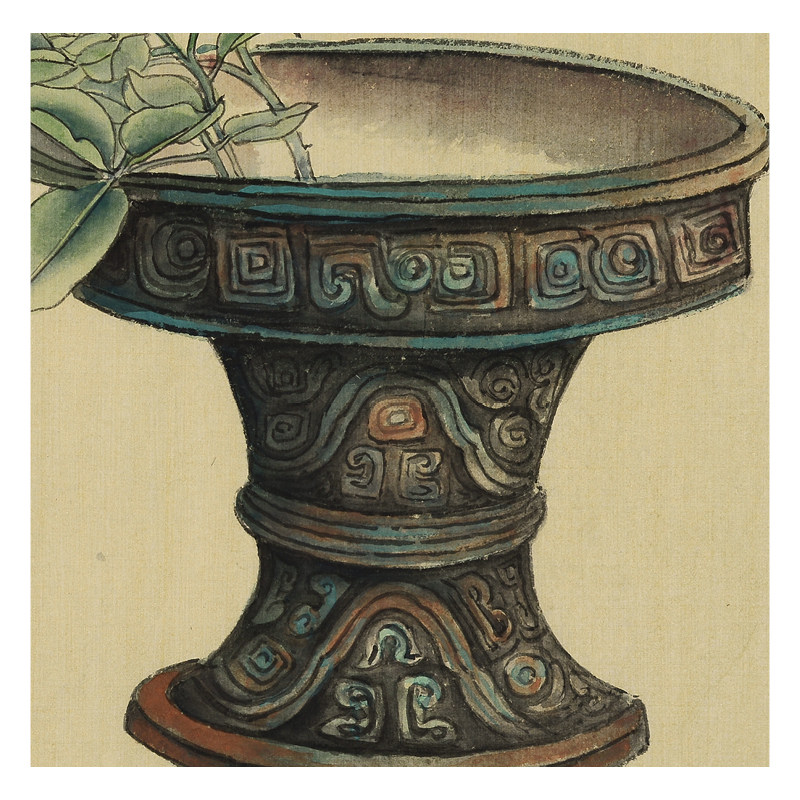 赵喜萍《紫气东来》著名工笔重画家