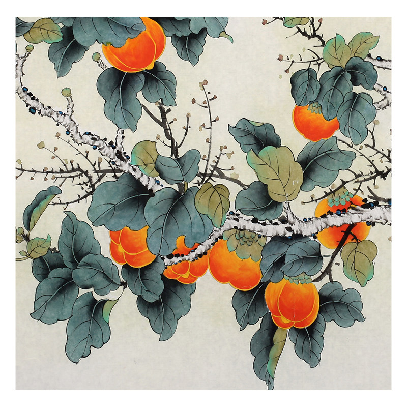 刘宗伟《如意图》著名工笔重彩画家