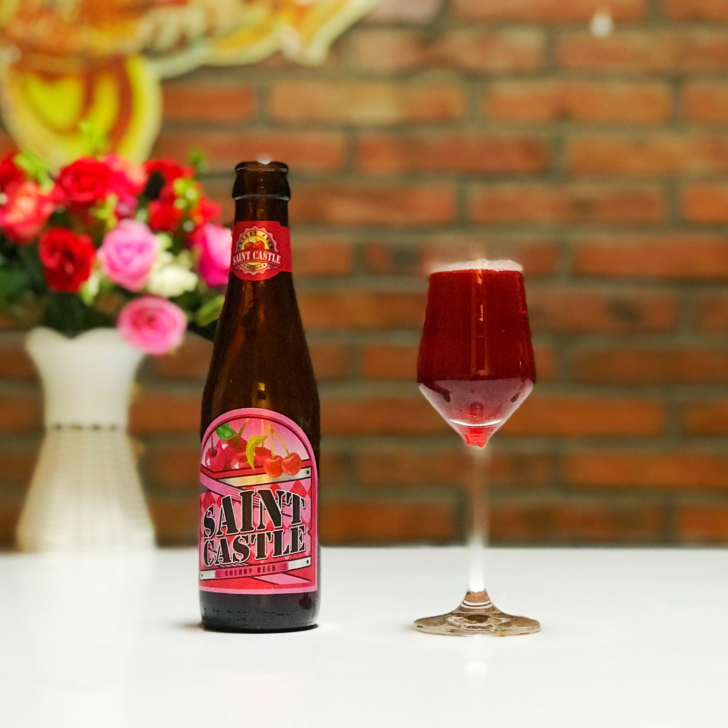 惠同学 比利时进口 圣堡樱桃啤酒250m 买一送一